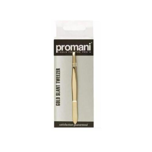 Promani Gold Slant Tweezer - Pr-923