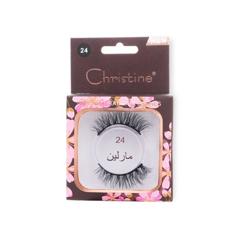 Christine natural hair eye lashes NO. 24