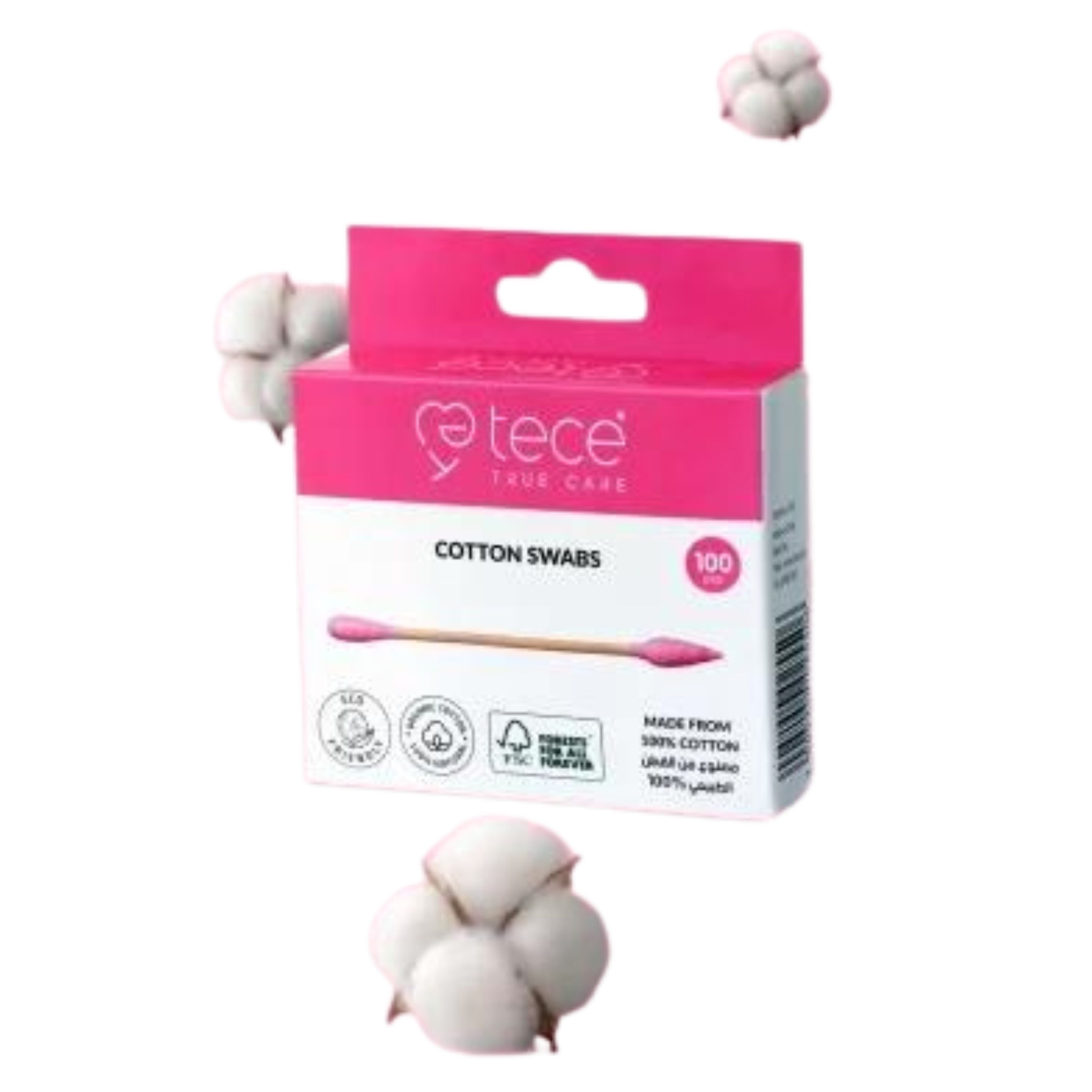 Tece Cotton Swabs 100 Pcs