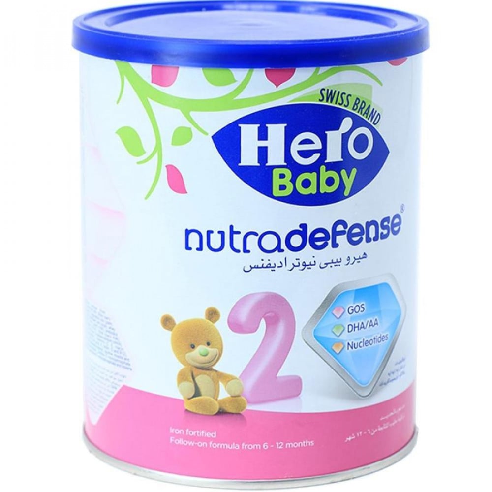 Hero Baby Neutradefense Milk Stage 2 400 gm - جملة الصيدليات اي براند