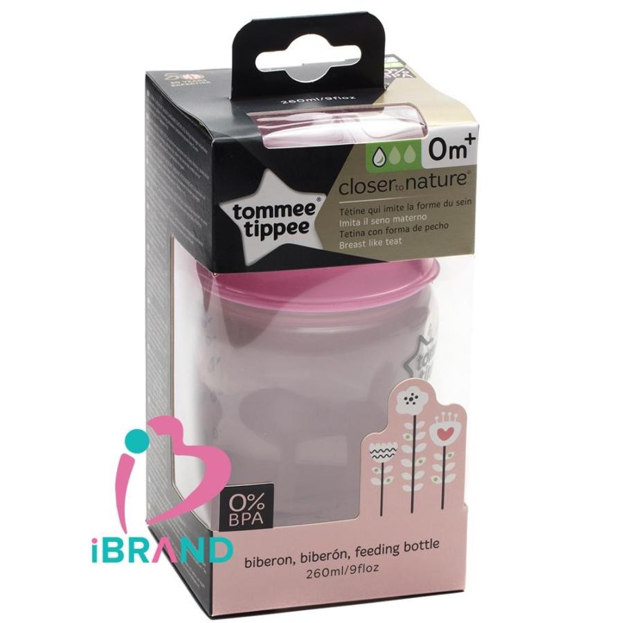 Tommee T Nursery 260ml Pp Bottle X1 - Pink