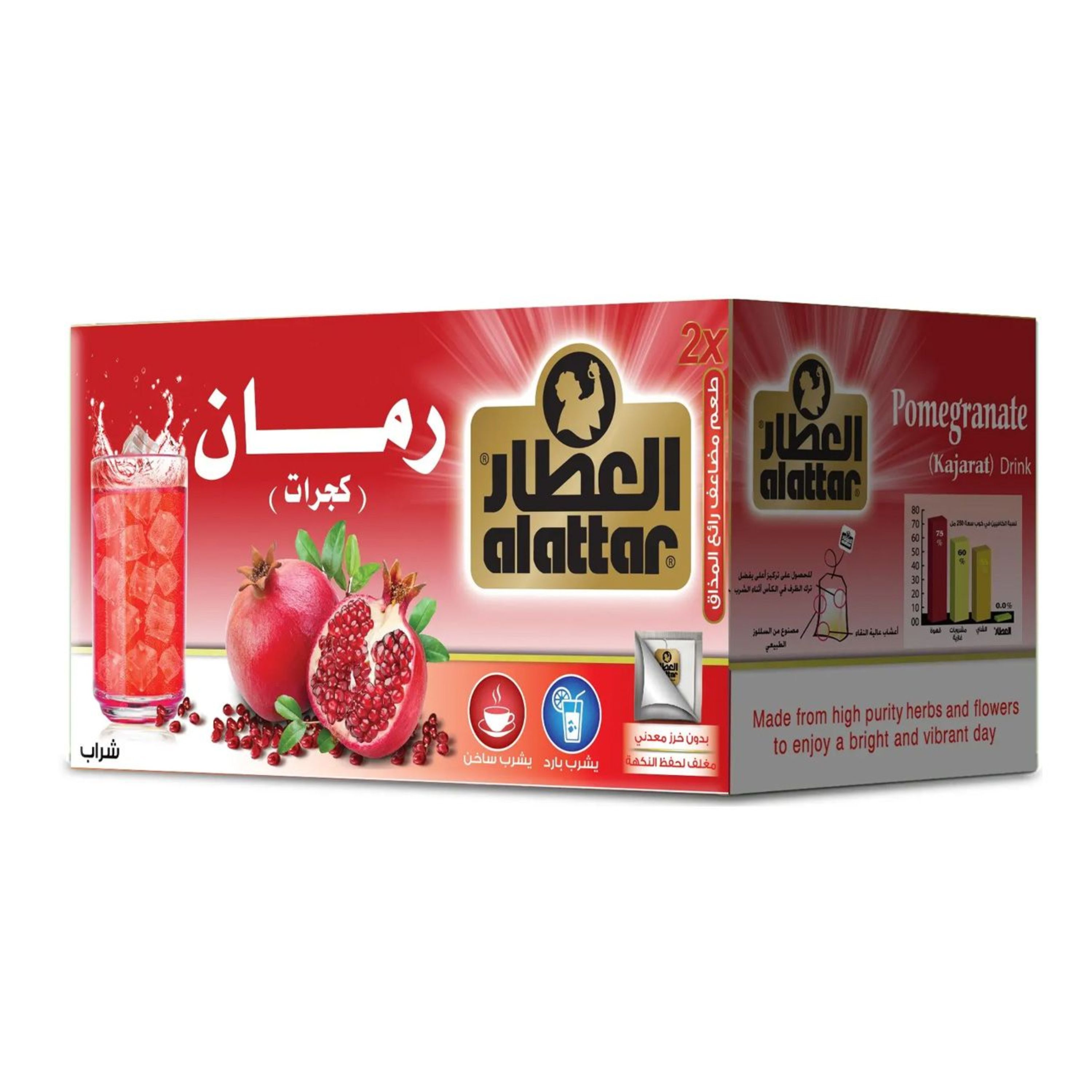 العطار رمان كجرات 20 ظرف + 20 % مجانا