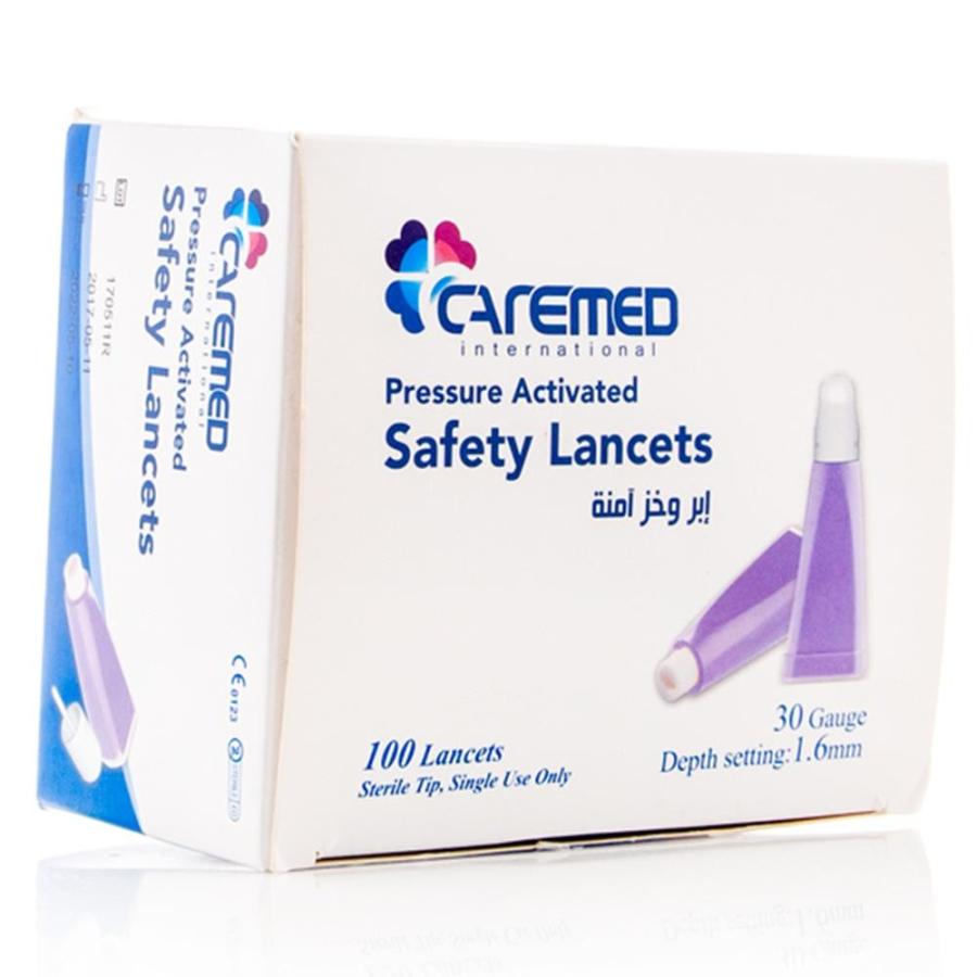 Caremed Safety Lancet 1.6 mm 100 pcs
