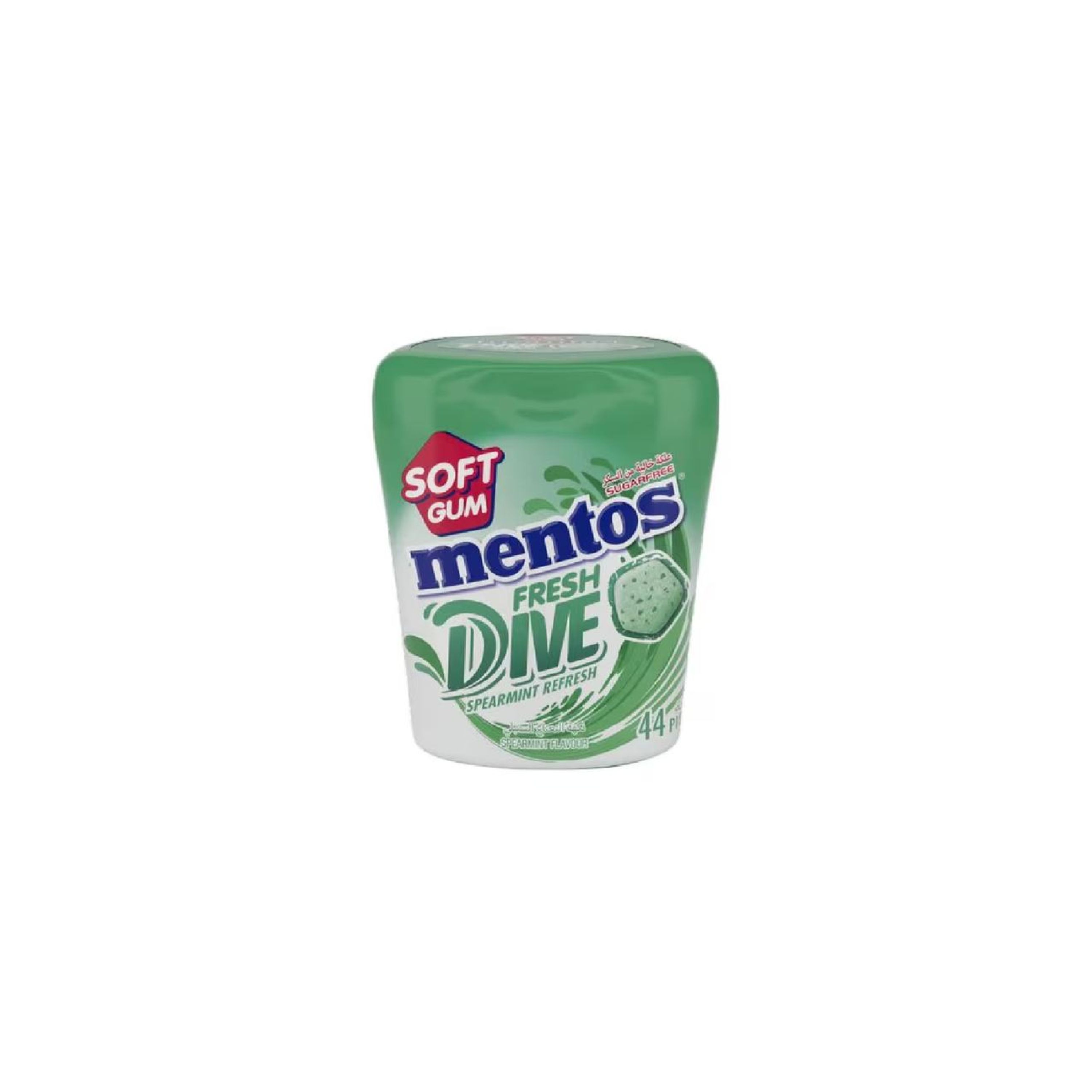 Mentos Fresh Dive Bottle Spearmint 44 Gum Pcs