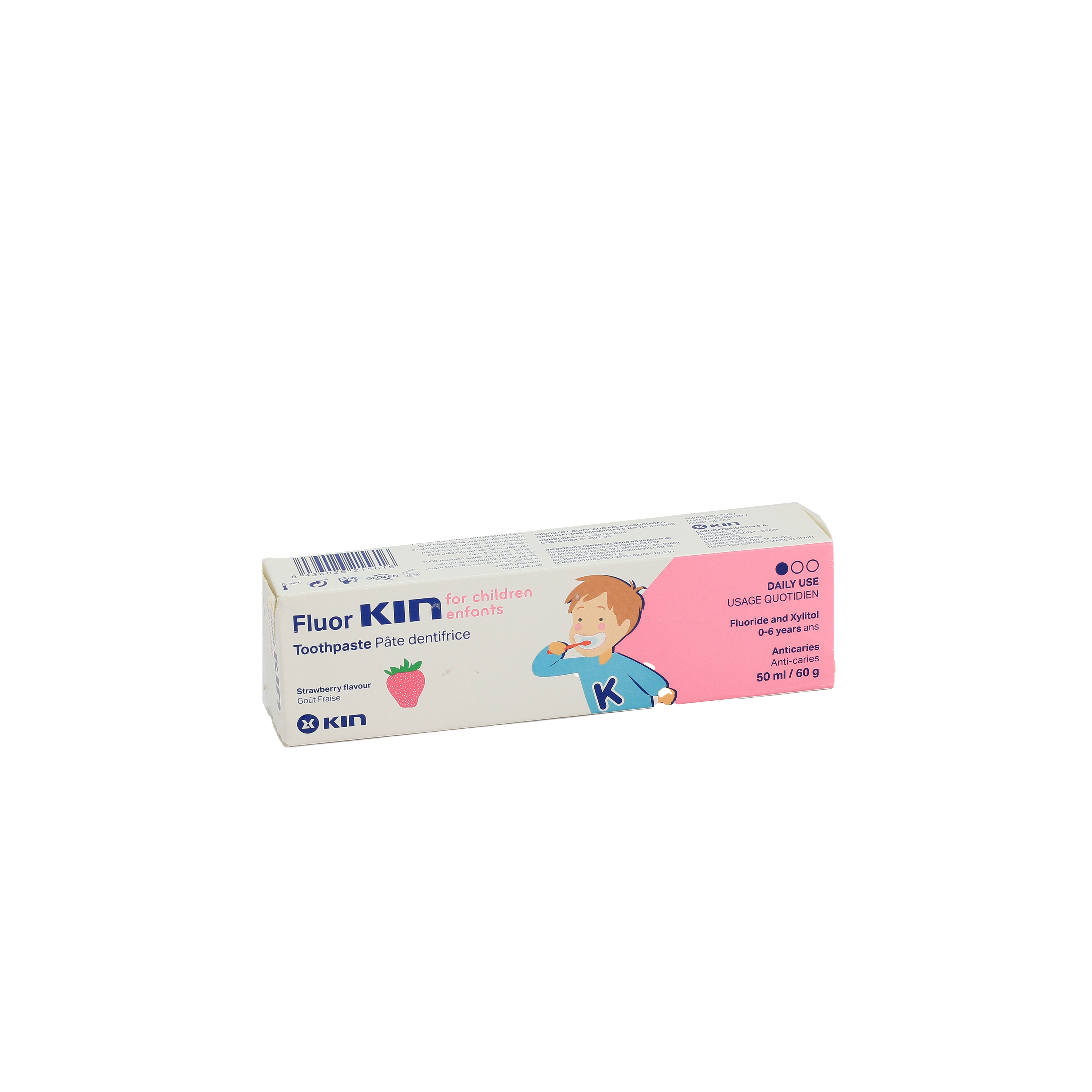 Kin Fluor Kids Toothpaste Strawberry Flavour 50 Ml