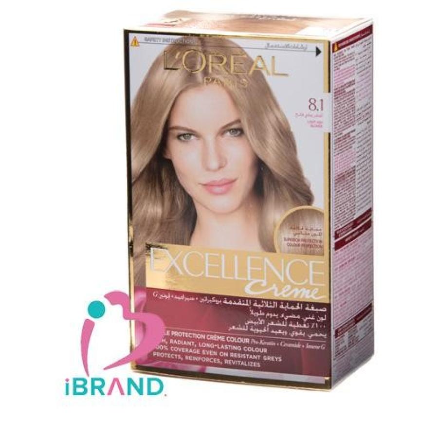 Loreal Excellence Hair Color Light Ash Blonde 8.1