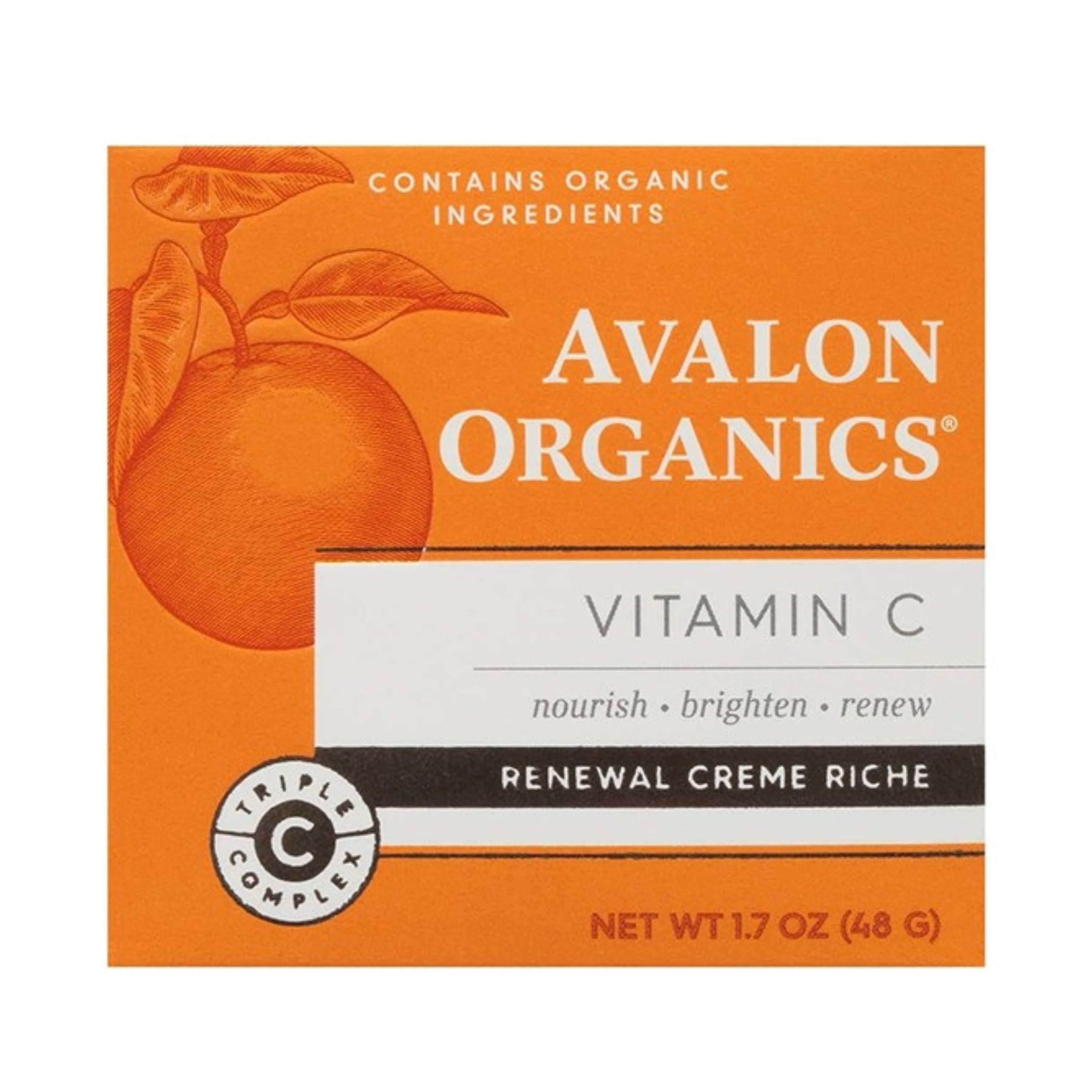 Avalon Organics Vitamin C Renewal Cream Rich 48 Gm
