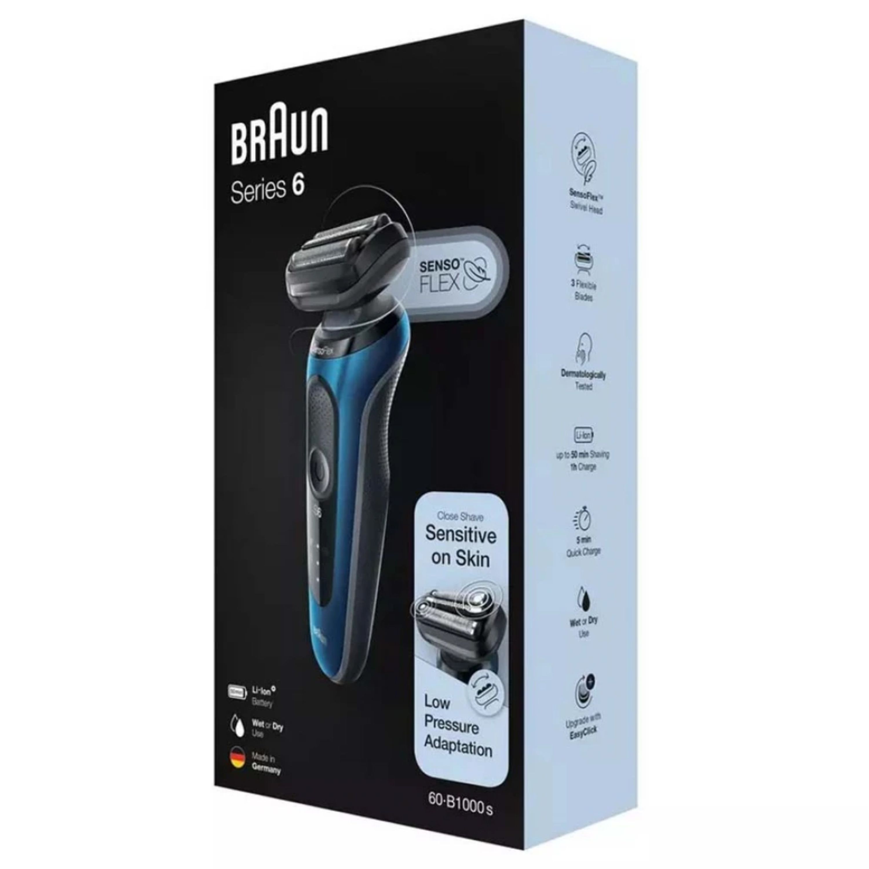 Braun Series 6 Senso Flex For Sensitive Skin No . 60.B1000 S