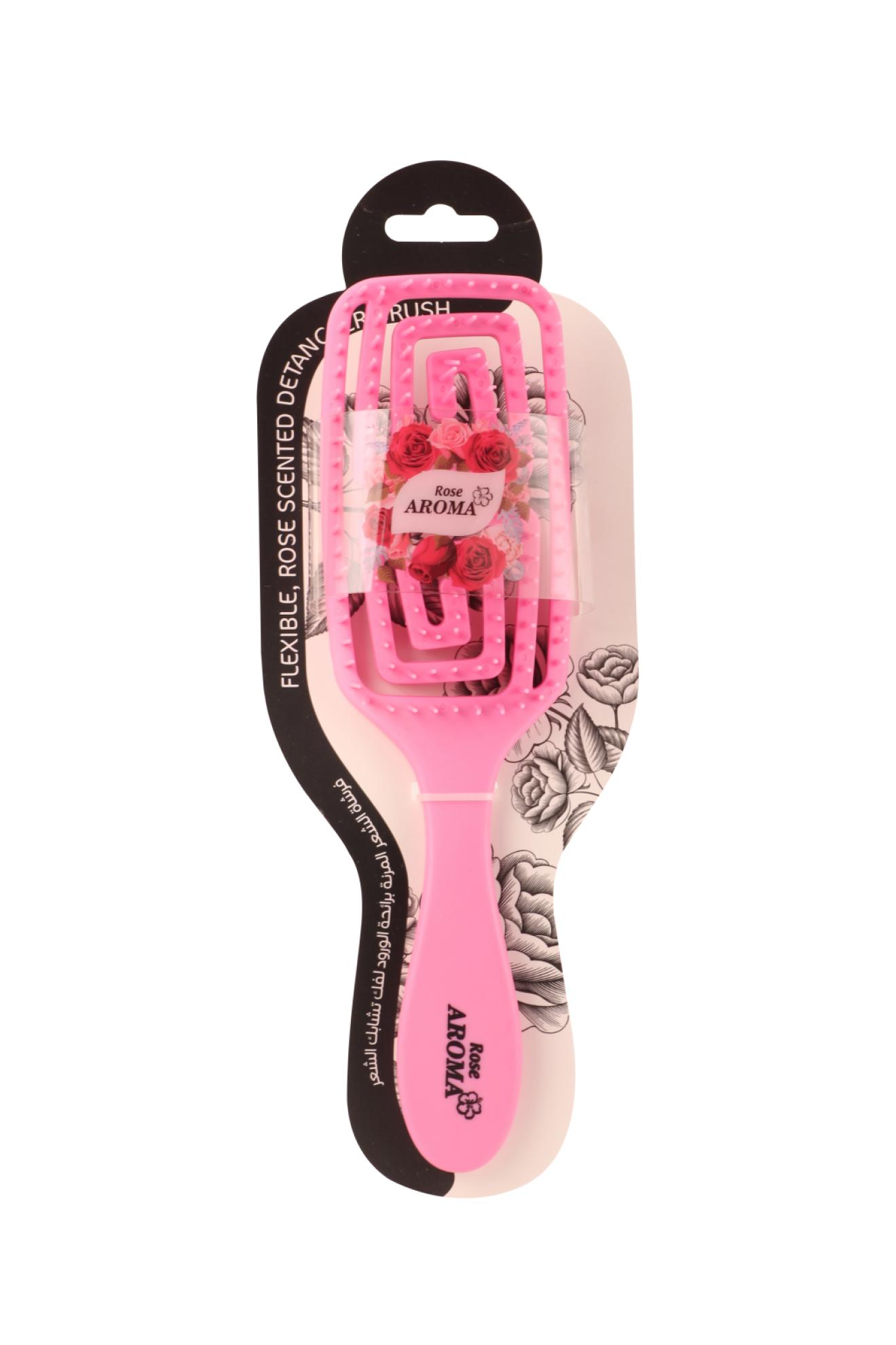 Rose Aroma Detangling Multiple Scents Soft Hairbrush 4741