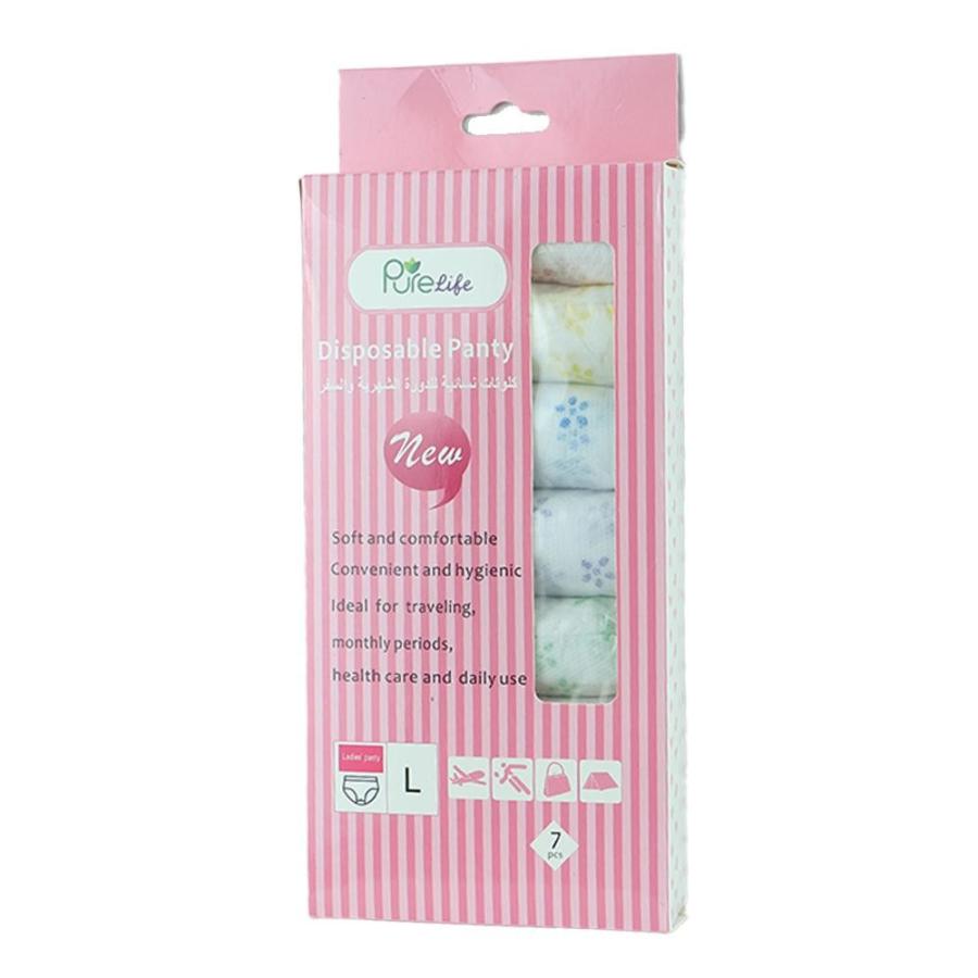 Pure Life Clute Disposable Panties  7 Pack L