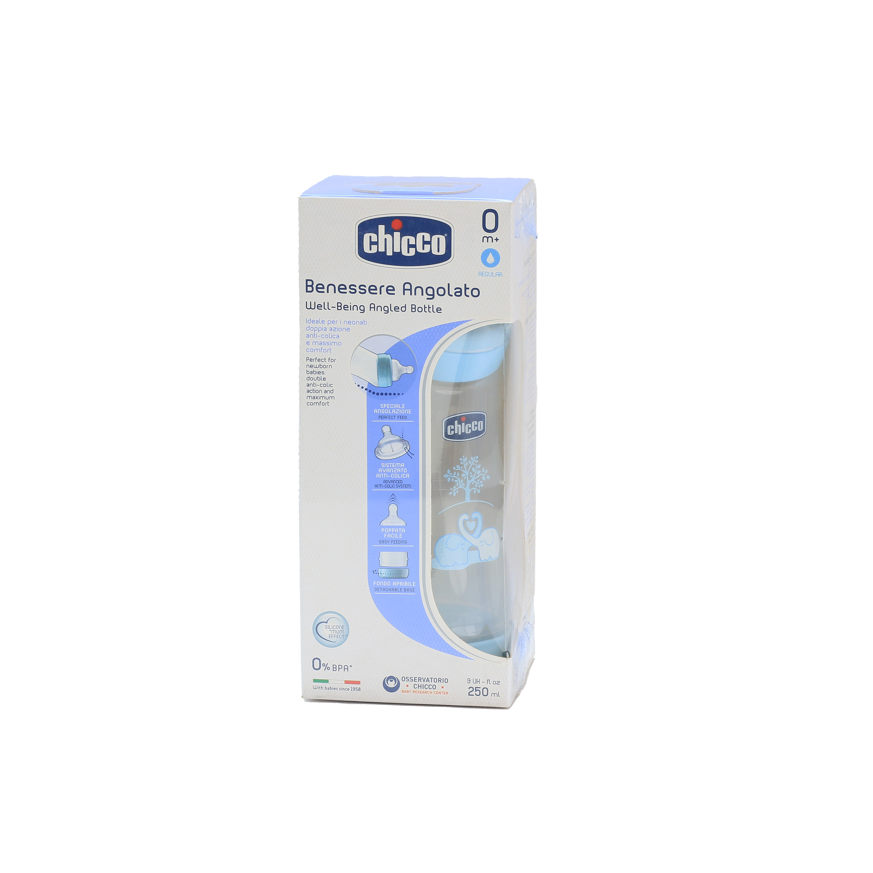 Chicco Bottle Wb Angled Boy 250Ml