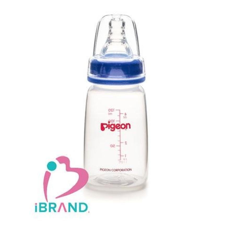 Pigeon Nursing Bottle Plastic 120 ml BPA Free Clear