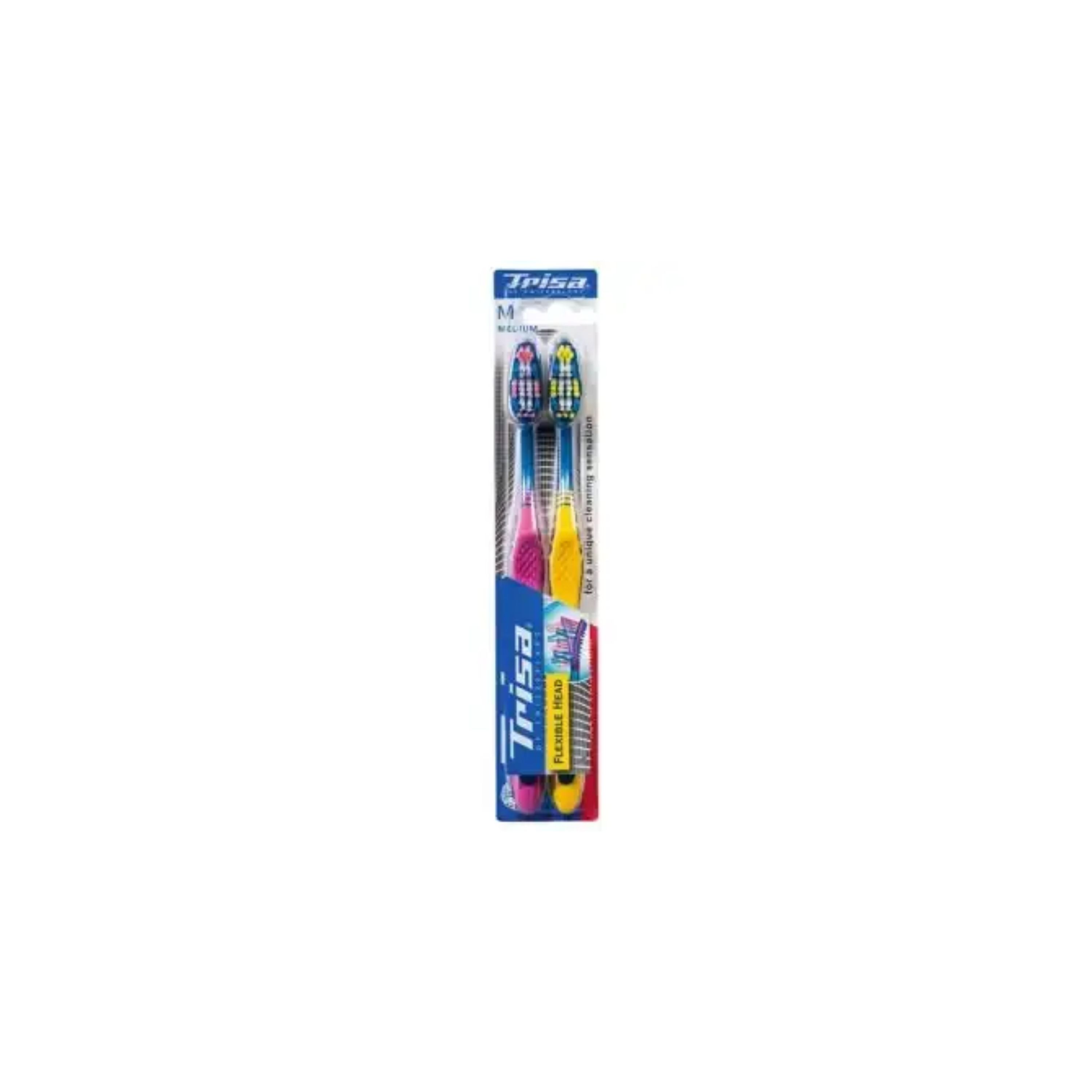 Trisa Flexible Head Medium Toothbrush 2 Pieces