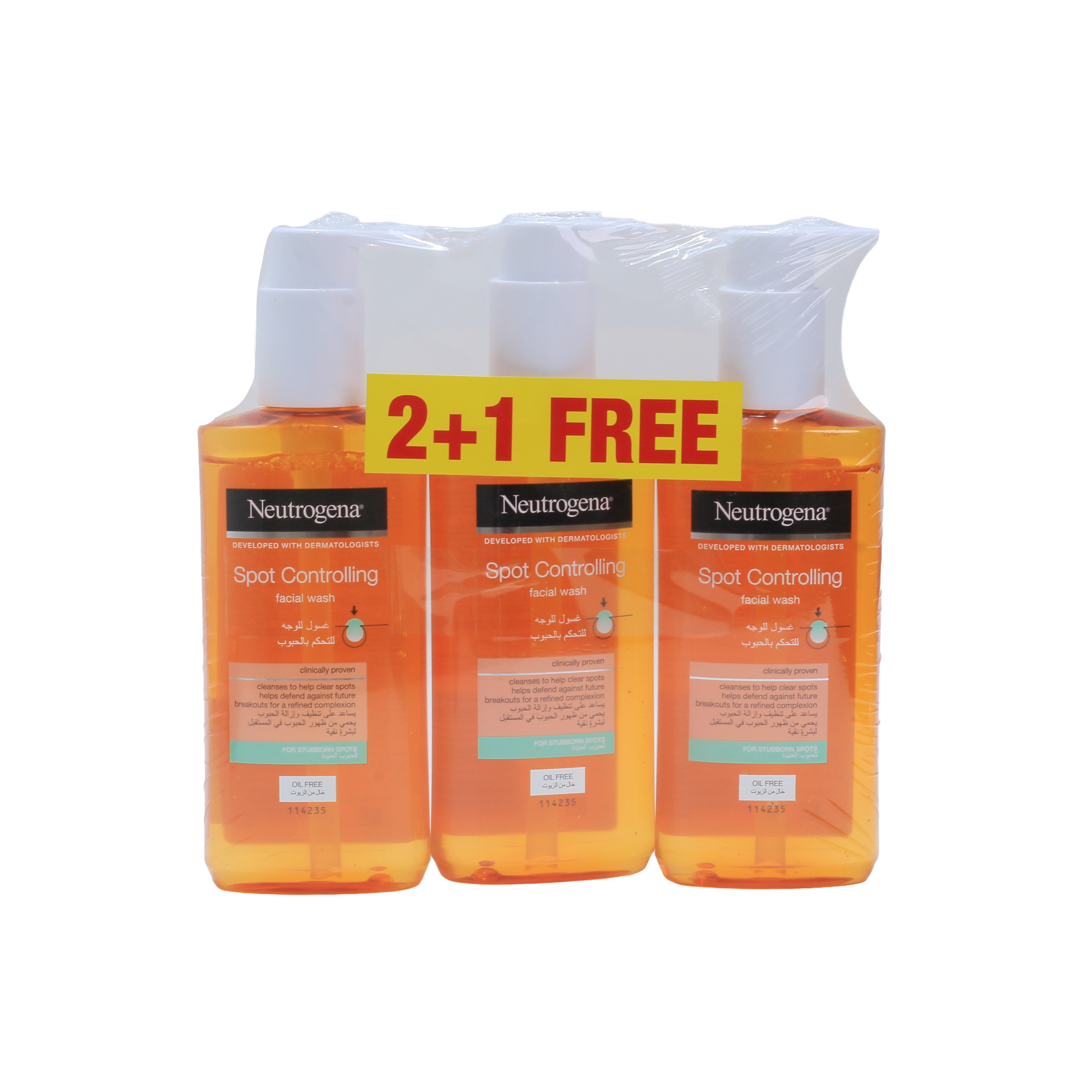 Neutrogena Spot Controlling Facial Wash 200Ml 2+1