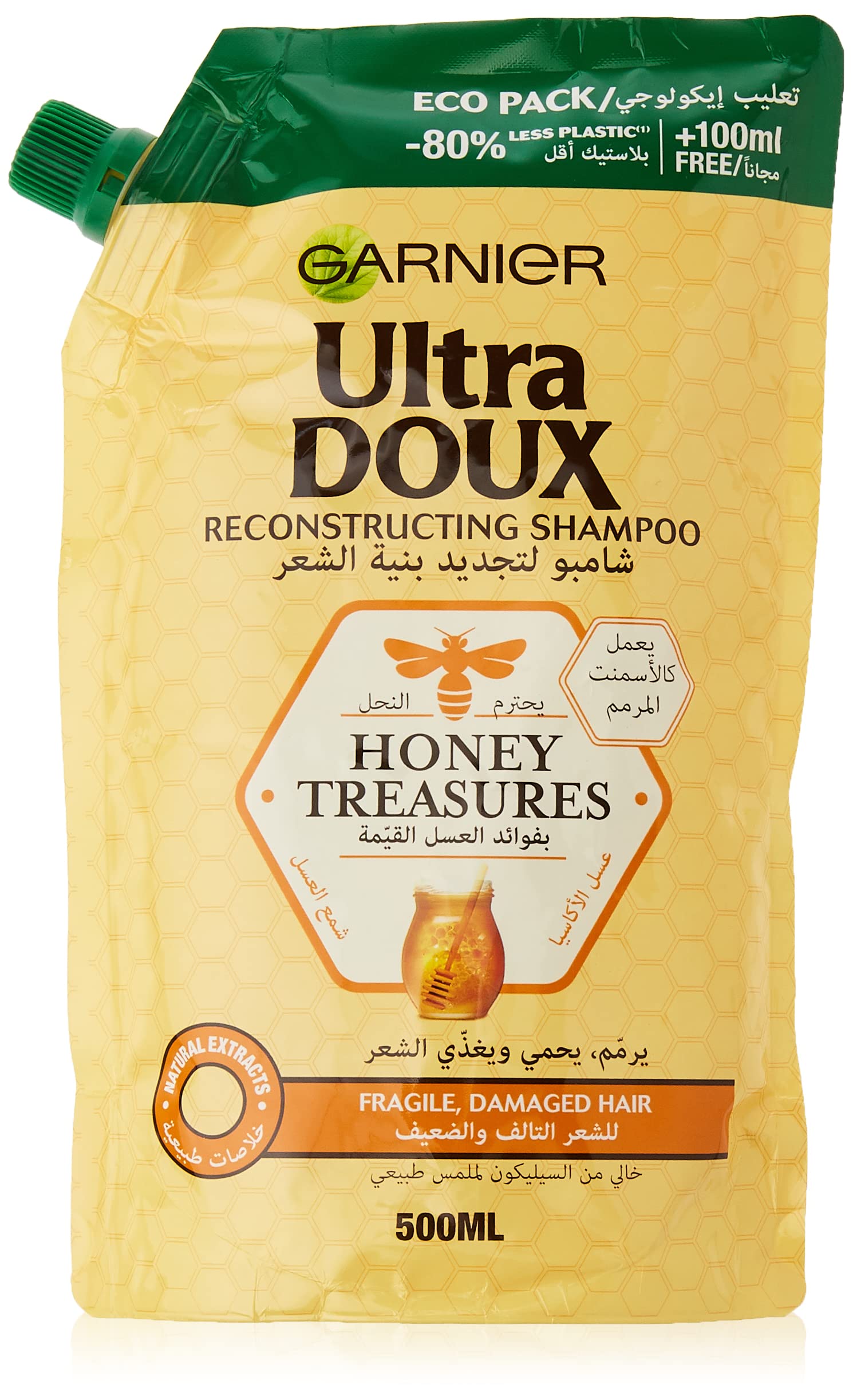 Garnier Ultra Doux Reconstructing Shampoo Honey Shampoo 500 Ml