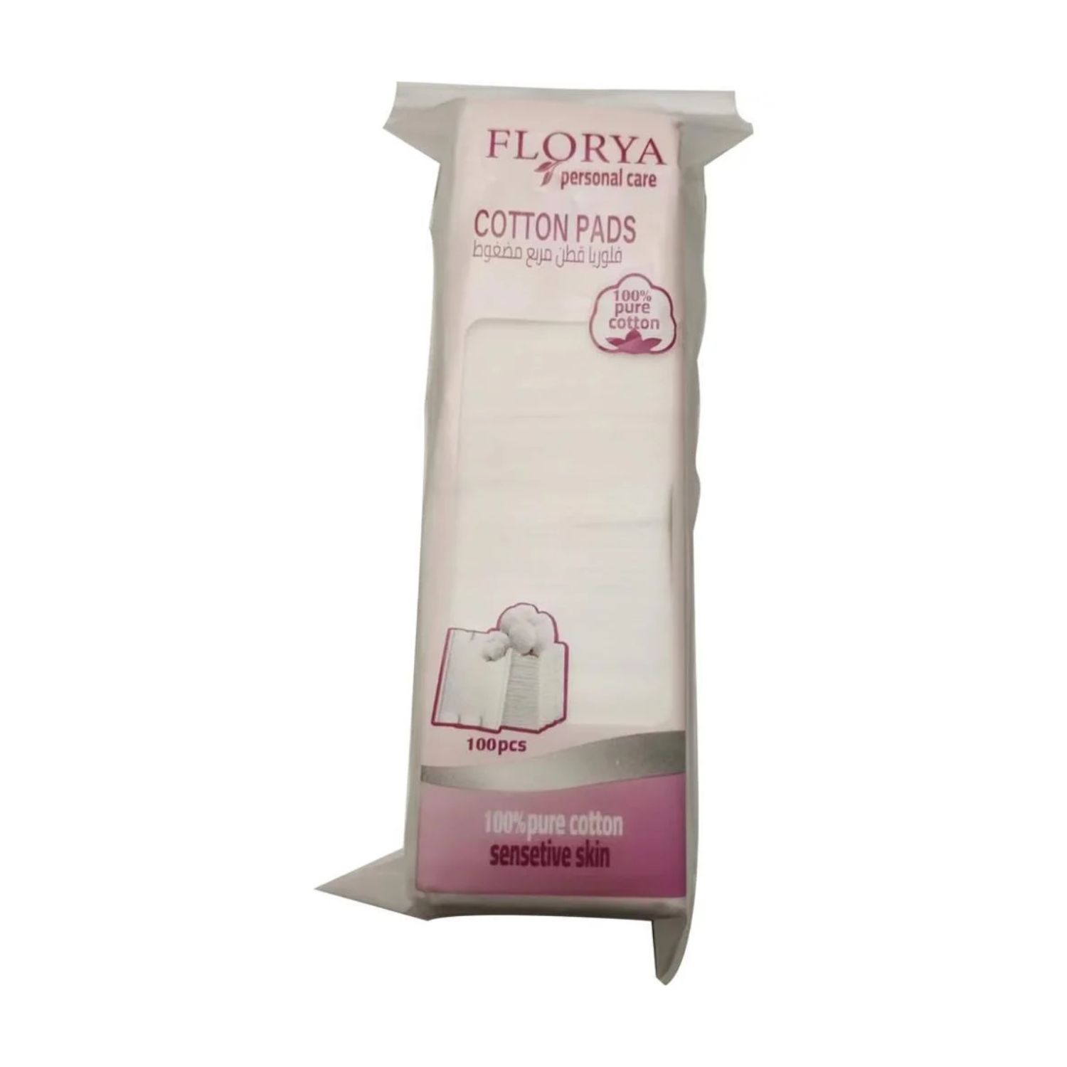Florya 100Pcs Make Up Pads (100% Cotton）