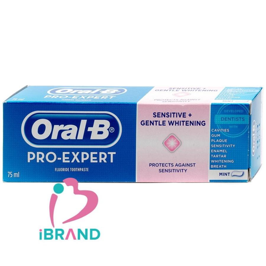 Oral-B Pro Expert Fluoride Toothpaste Sensitive + Gentle Whitening 75 ml