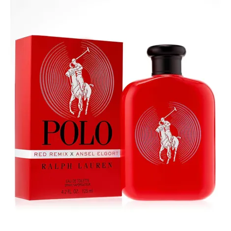 رالف لورين عطر بولو ريد ريمكس إكس أنسل إلجورت للرجال 125مل
