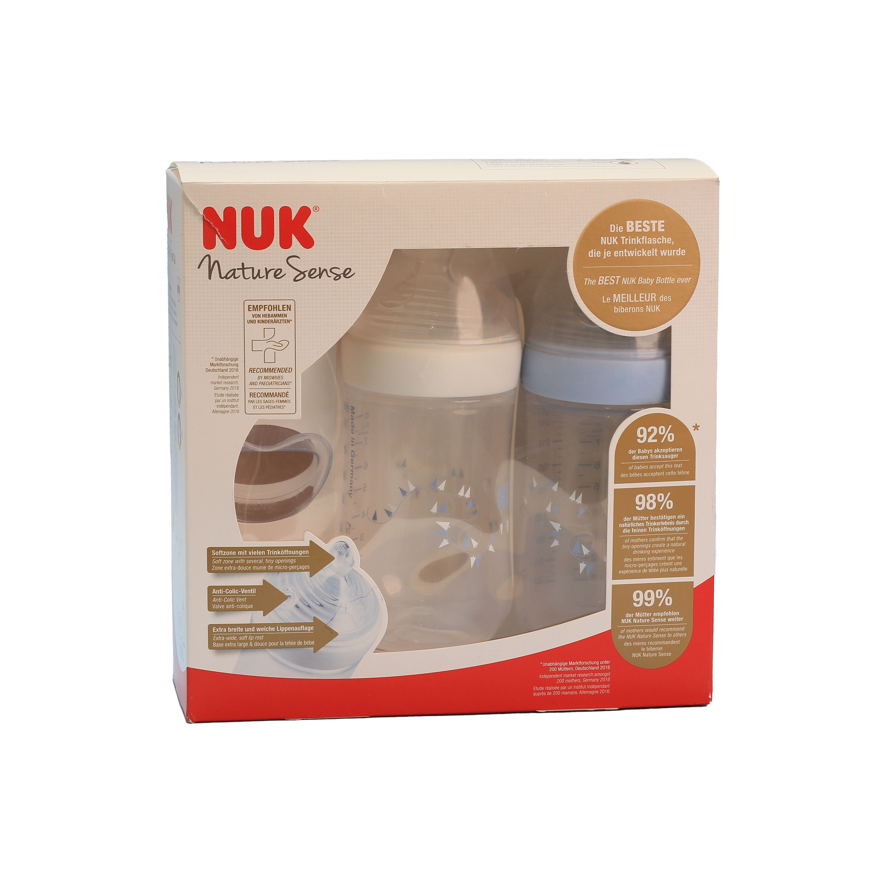 Nuk Nature Sense Twin Set Blue