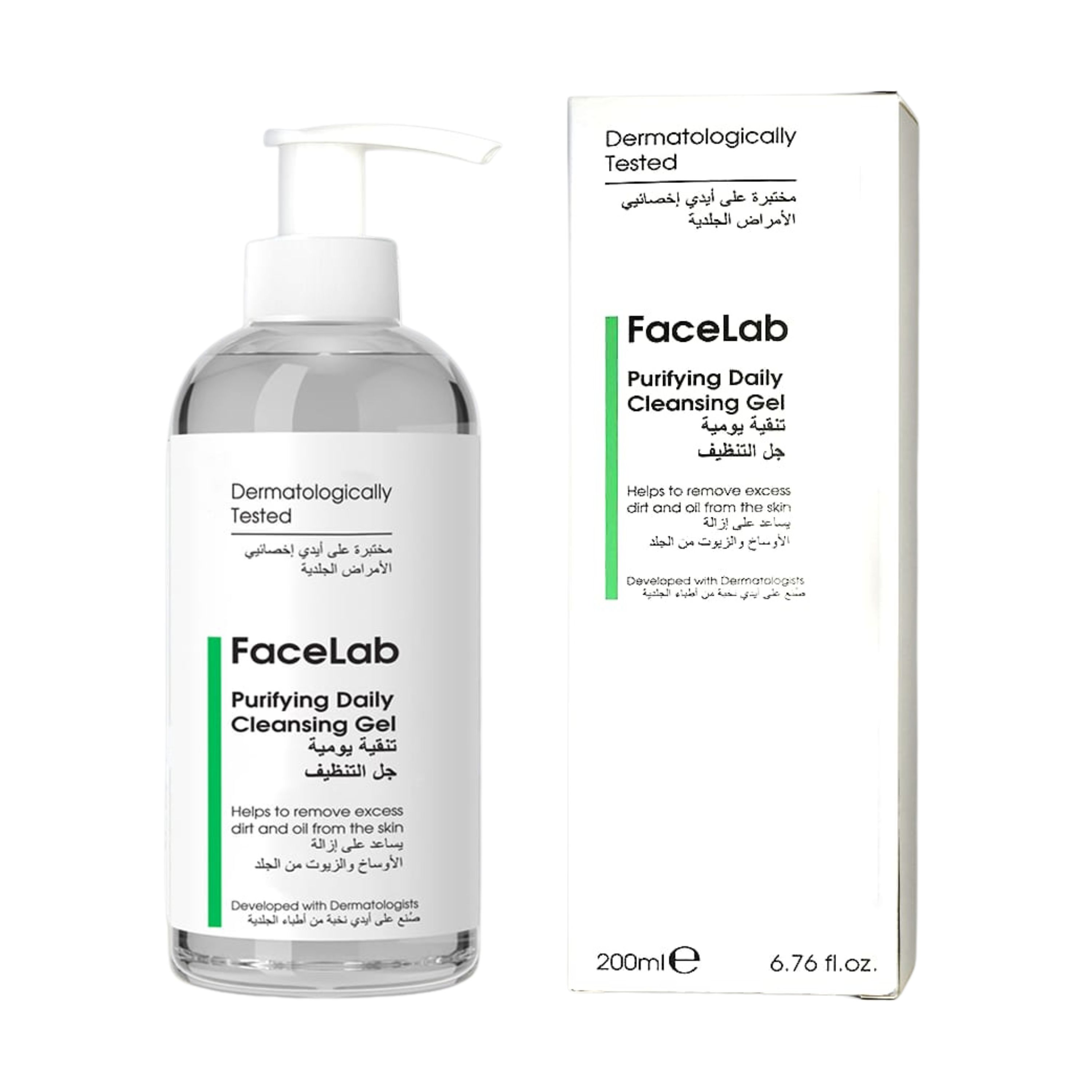 فيس لاب غسول جل التنظيف وتنقيه يوميه 200 مل