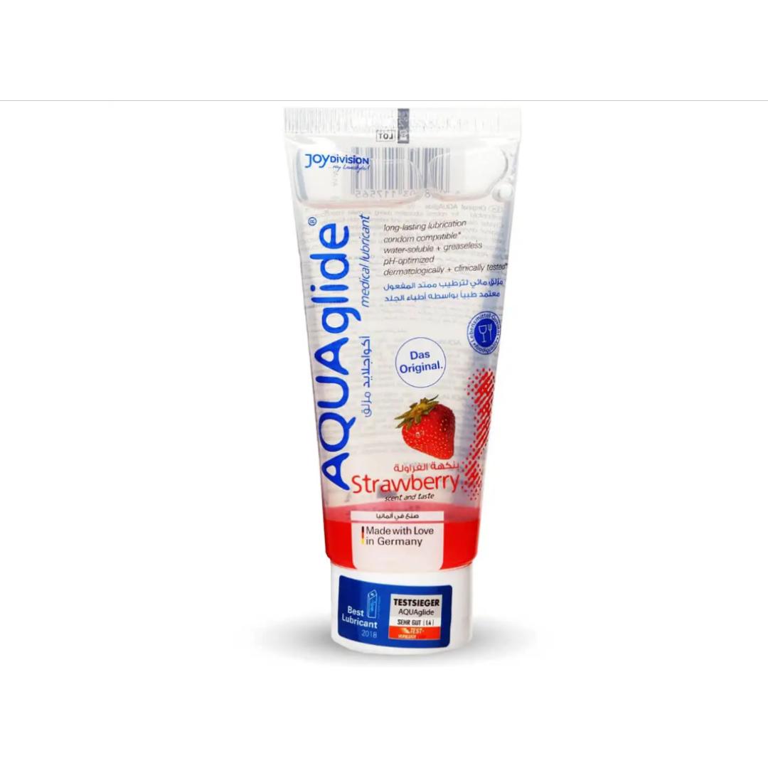Aquaglide Flavored Lubricant Strawberry 100 Ml