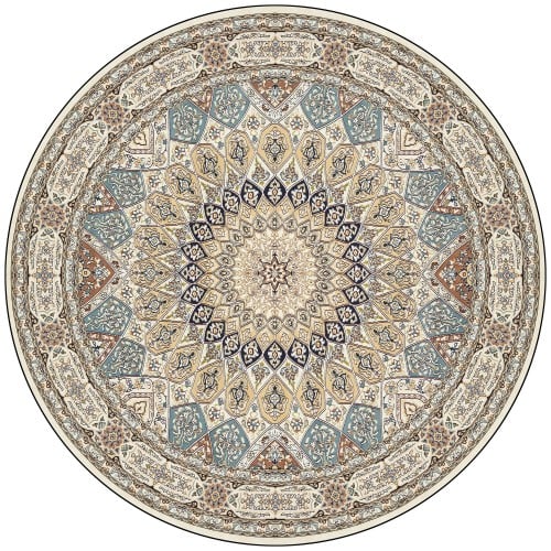 سجاد نايين Nain دائري مقاس القطر140سم
