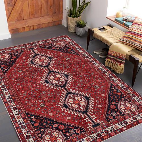 سجادة حمراء تراثية نمط كازاك | مقاسات متعددة