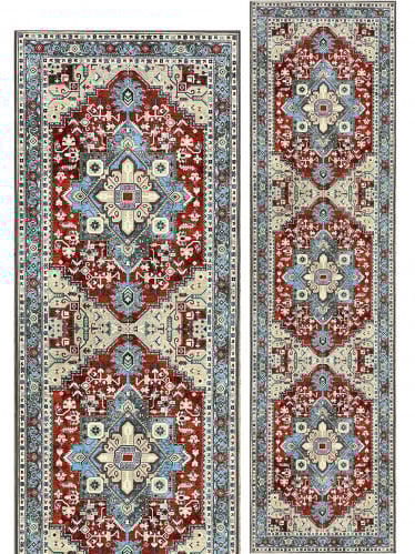 Heriz carpet, size 80*300 cm, with an antique pattern