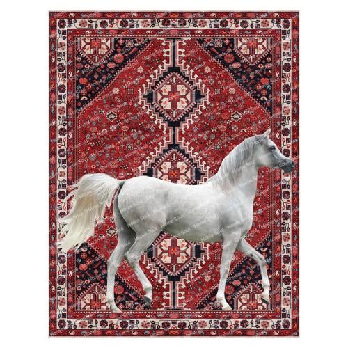 سجاد على رسمة خيل مقاس 200*260