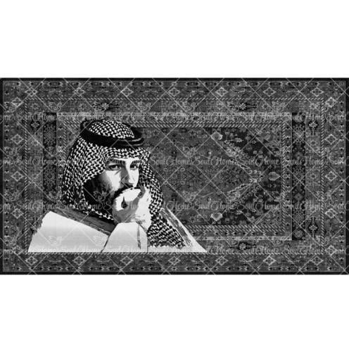 سجادة جدارية بورتريه ولي العهد السعودي | قطعة ديكور فاخرة تعبر عن الفخر الوطني