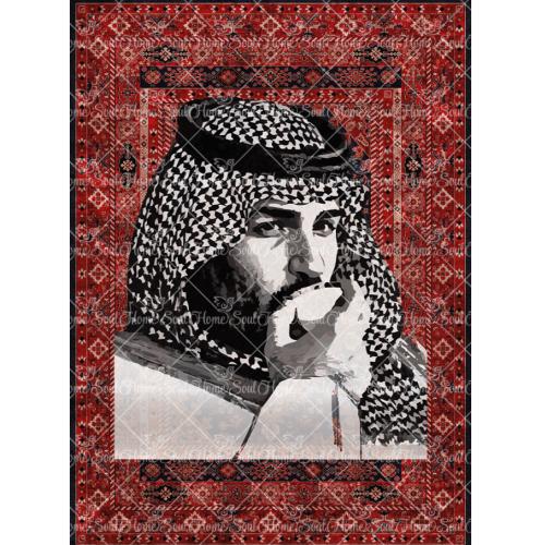 سجادة جدارية قائد التغيير سمو ولي العهد محمد بن سلمان