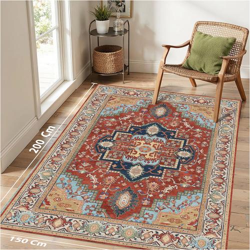 سجادة تراثية بألوان جريئة | نمط هريس سيرابي | مقاس 200X150 سم