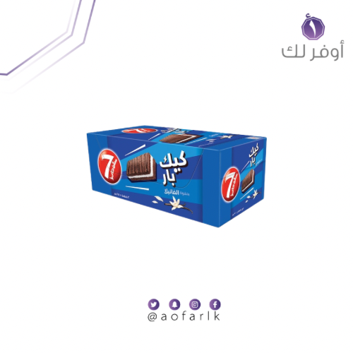 سفن دايز كيك بار بحشوة الفانيلا 25 جرام × 12 قطعه