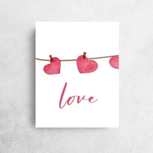 كرت اهداء " LOVE "