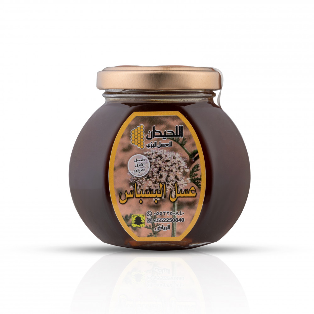 الخيانة قالب طوب تقييم  عسل البسباس 250 جم - اللحيدان للعسل البري