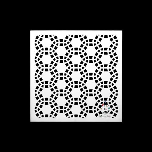 243 - ورق استنسل زخرفة  13سم * 13سم