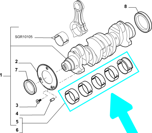 سبايك ثابتة فيات 500  مقاس 50