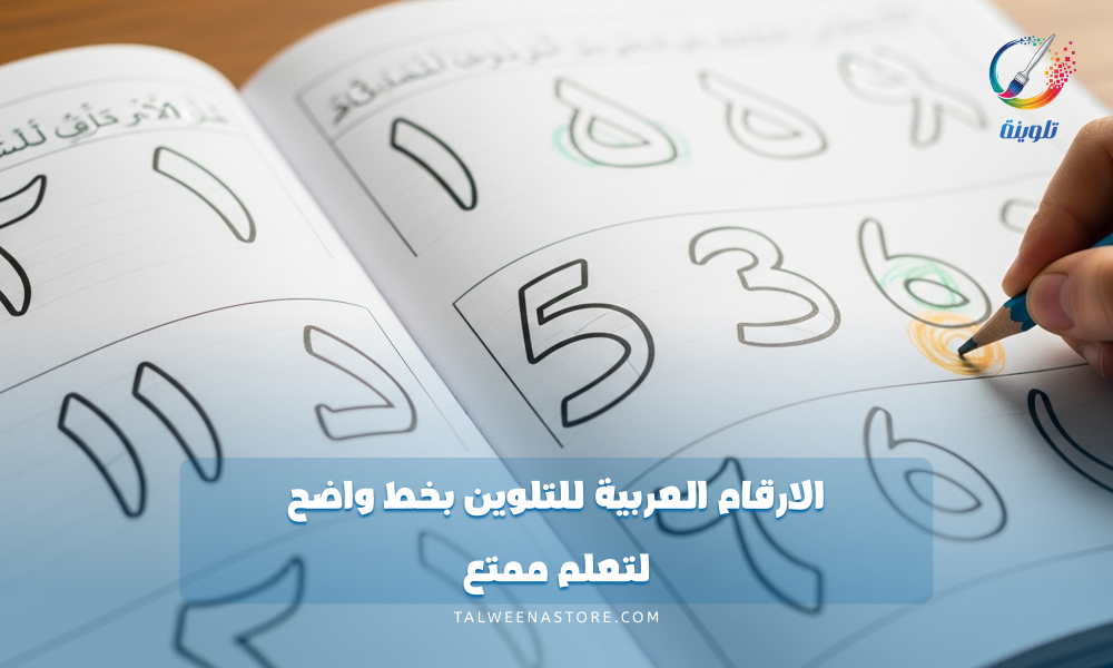 الارقام العربية للتلوين