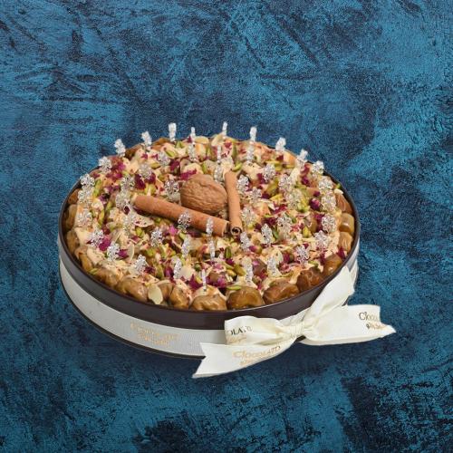 علبة مدورة تمر مشغول