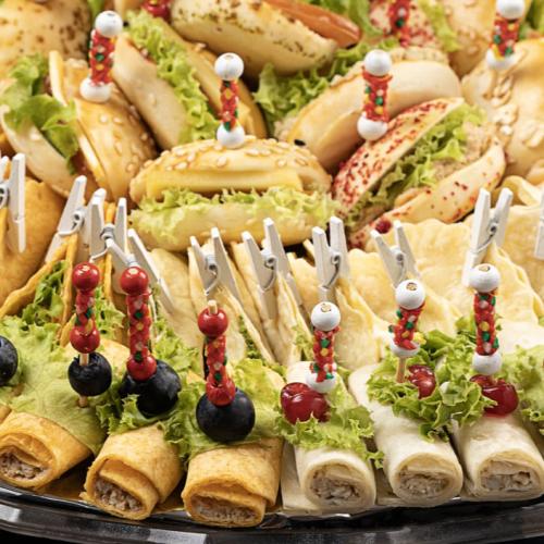 صحن أكريليك دائري - سندوتشات
