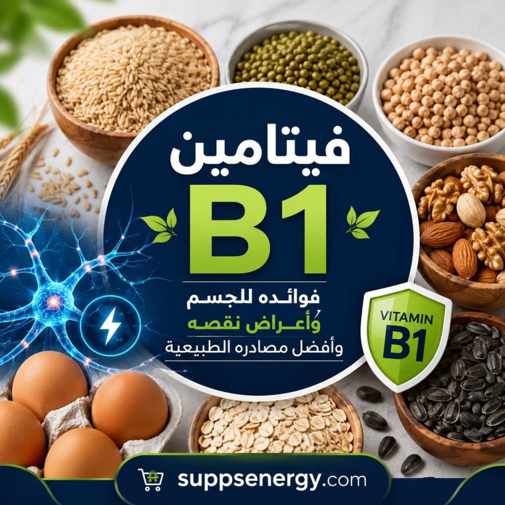 فيتامين B1: فوائده للجسم وأعراض نقصه وأفضل مصادره الطبيعية