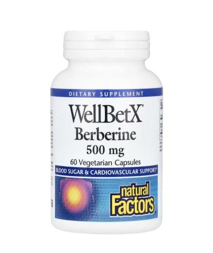 WellBetX Berberine بربرين 60 كبسولة