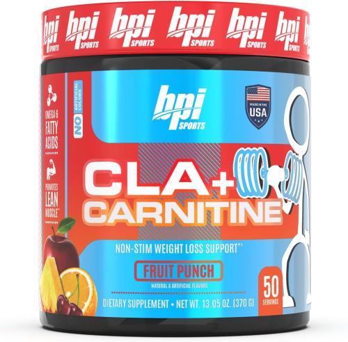 BPI CLA +CARNITINE حارق دهون خالي من المنبهات