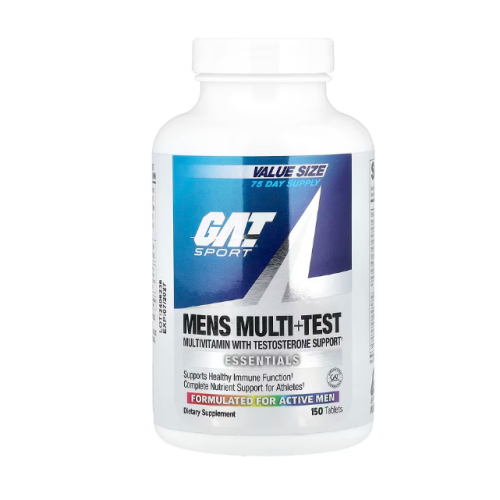 GAT MENS MULTI + TEST, 150 TABS ملتي فايتمين + محف...