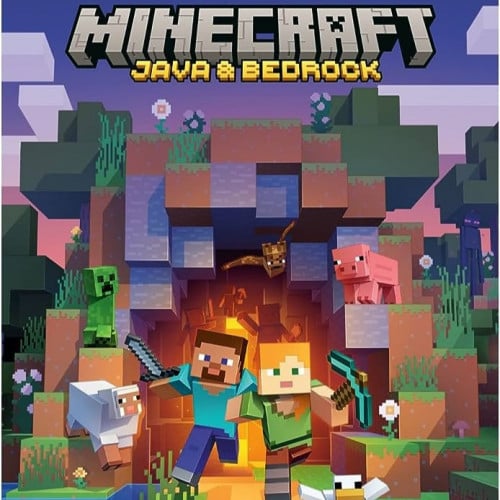 لعبة Minecraft: Java & Bedrock للبيسي