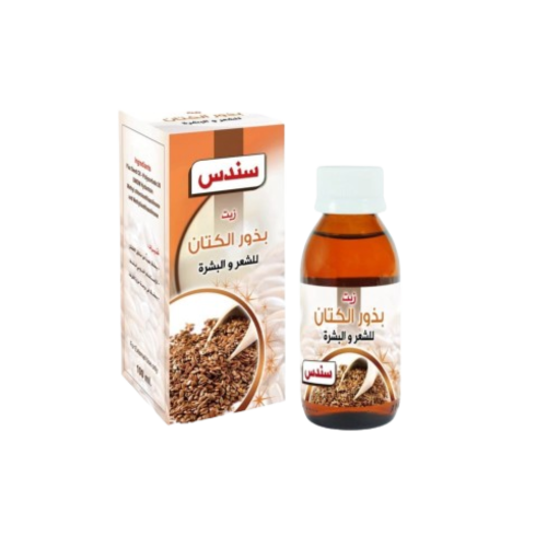 زيت بذور الكتان الطبيعي للشعر والبشرة