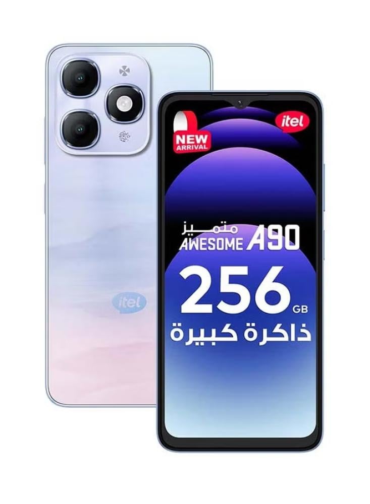ايتل A90 ذاكرة داخلية 256 جيجابايت وذاكرة رام 4+8 جيجابايت
