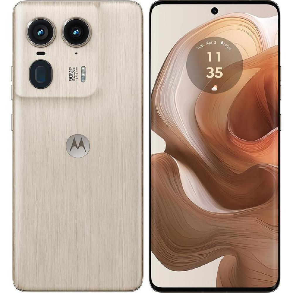 موتورولا هاتف EDGE 50 الترا ثنائي الشريحة بذاكرة رام سعة 16 جيجابايت وذاكرة داخلية سعة 1 تيرا جيجابايت ويدعم تقنية 5G لون خشبي