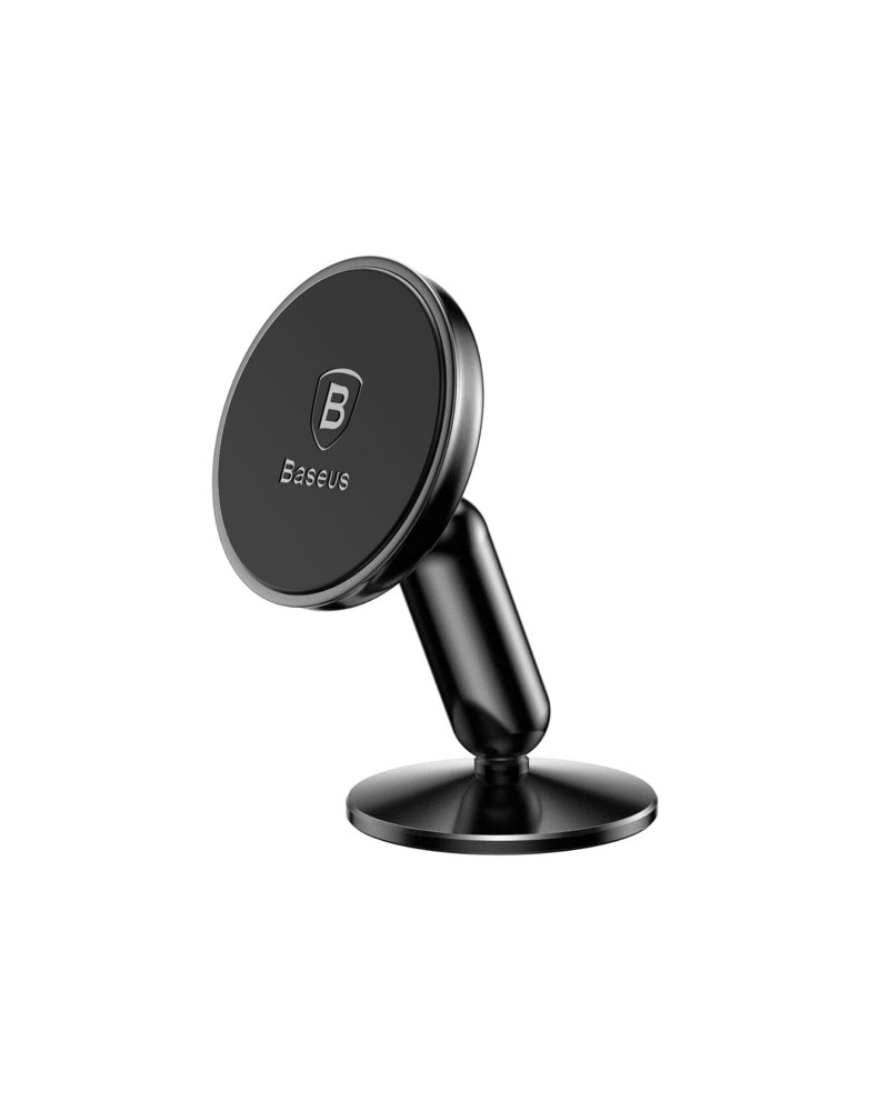 باسيوس حامل جوال مغناطيسي للسيارة للوحة العدادات يدور 360 درجة مع مغناطيس فائق لون اسود