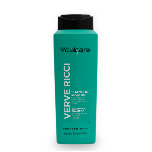 شامبو بالإيلاستين والكولاجين للشعر المموج والمجعد من Vitalcare
